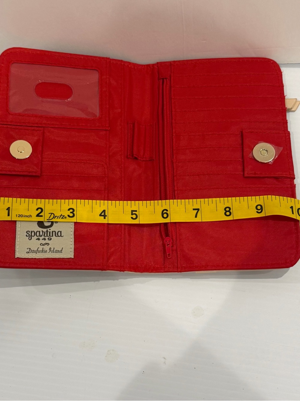SPARTINA 449 Bay Dreams Snap Wallet map Chesapeake Bay Daufuskie Island - Picture 10 of 15